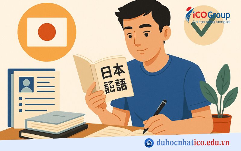 buoc 3 hoc tieng nhat va chuan bi ho so