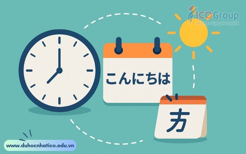 cach dung konnichiwa dung thoi diem