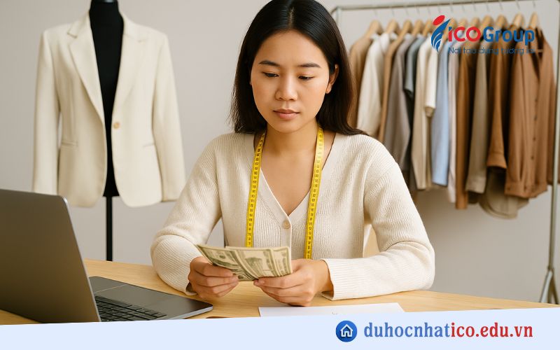 chi phi du hoc nhat ban thiet ke thoi trang